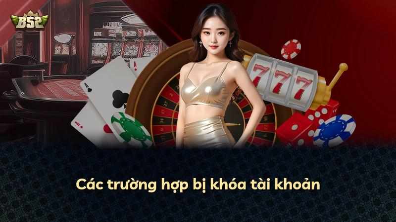 Các trường hợp bị khóa tài khoản